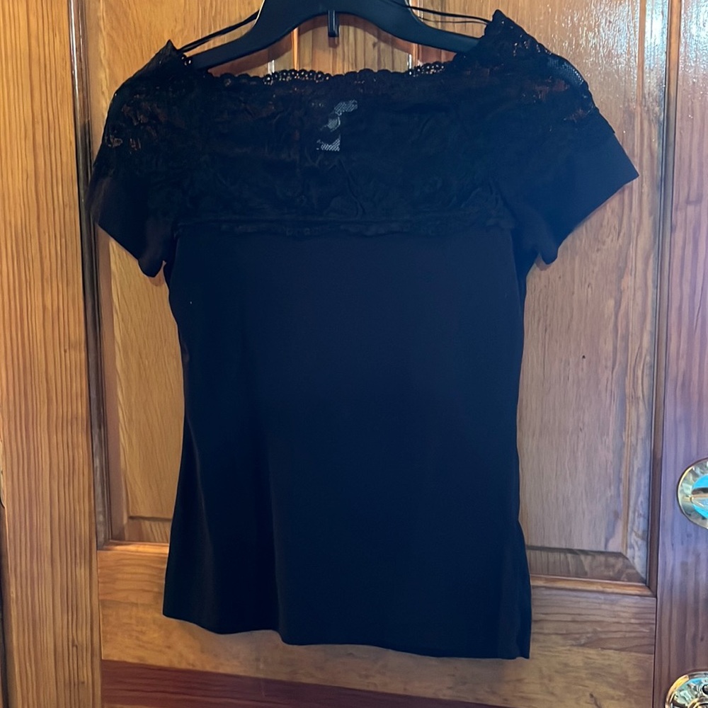 H&M Black Lace Top Size S